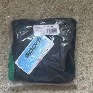 Sport Black and Green One Piece Swimsuit